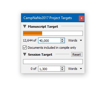 Camp NaNoWriMo July 2017 Stats
